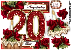 Special Ages Cupcakes and Sparkle - 20 Today
