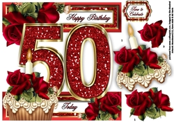 Special Ages Cupcakes and Sparkle - 50 Today