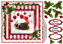 Cute Christmas Toppers 1 - Let there be Peace