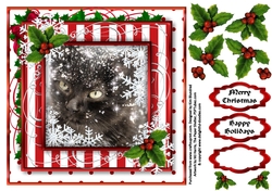 Cute Christmas Toppers 1 - Snow is Falling All Around Me