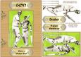 Have a Wicket Day, Cricket Card Front with Decoupage