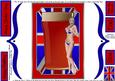 Best of British Bracket Card-topper with Girl & Beer