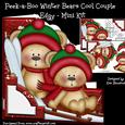 Peek-a-boo Winter Bears Cool Couple - Edgy - Mini Kit