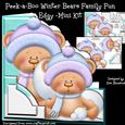 Peek-a-boo Winter Bears Family Fun - Edgy - Mini Kit