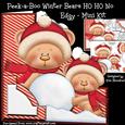Peek-a-boo Winter Bears Ho Ho No - Edgy - Mini Kit