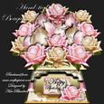 Hand-tied Bouquet - Pink Roses - Mini Kit