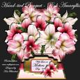 Hand-tied Bouquet - Pink Amaryllis - Mini Kit