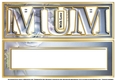 MUM - Large Letter - Large DL - Floral Blue & Gold