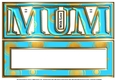 MUM - Large Letter - Large DL - Retro Blue & Gold