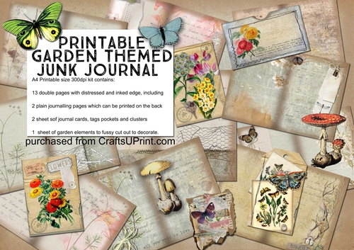 Junk Journal Kit - Vintage Garden