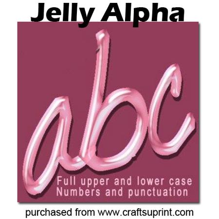 Pink Candy Jelly Alphabet