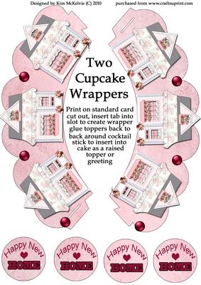 Cupcake Wrappers - Happy New Home