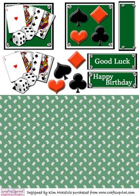 Gambling Card Toppers