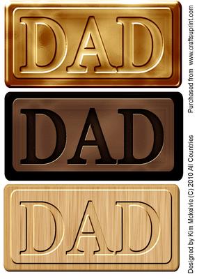 Dad Word Fathers Day Topper