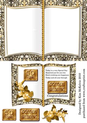 Golden Wedding Anniversary Celebration Book