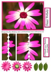 Daisy Side Stepped Card Topper