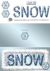 Let It Snow - Dl Folded Quick Card