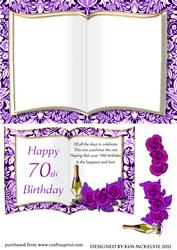 Image of cup173571_545 - Book Card 70th Birthday