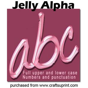 Pink Candy Jelly Alphabet
