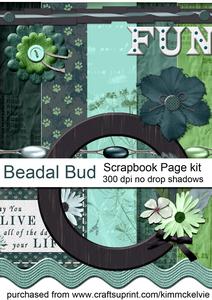 Beadal Bud Scrapbook Kit