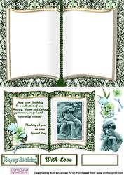 Vintage Birthday Book Sheet