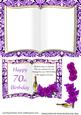 Book Card 70th Birthday