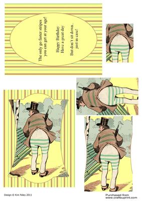 Go Faster Stripes - Mans Card