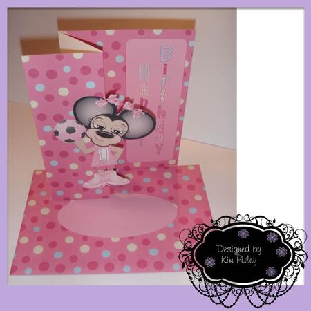 Birthday Girl Football Fold Back Card Set