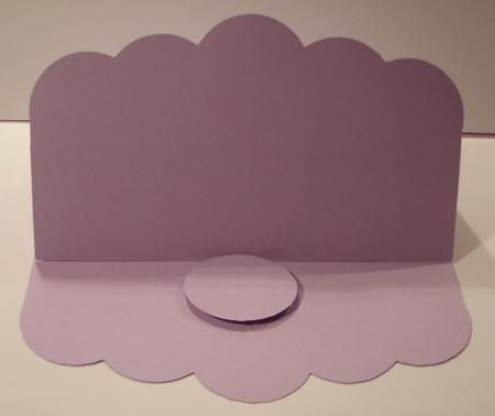 Scollop Easel Card