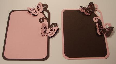 Butterfly Scroll Frame and Mat