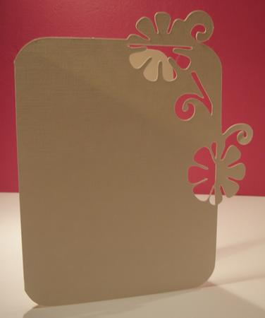 Over the Edge Flower Card Template