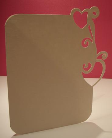 Over the Edge Heart Card Template