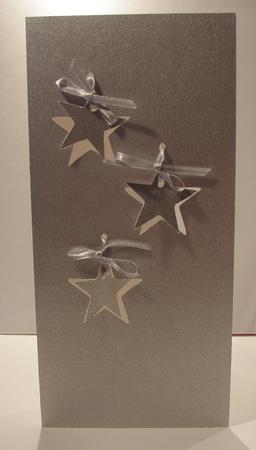 Hanging Stars Aperture Christmas Card