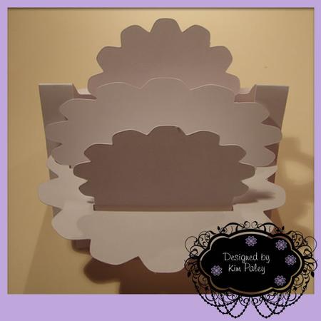 3D Scallop Shelf Card Template