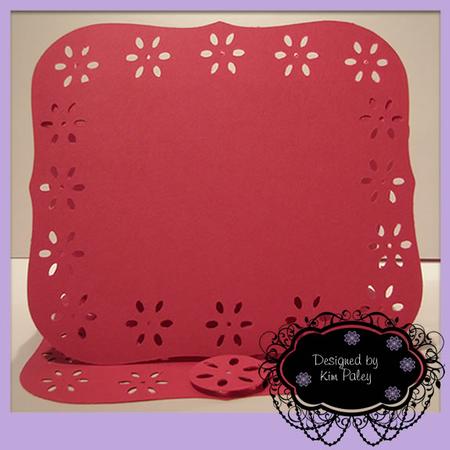 Daisy Border Frame Easel Card