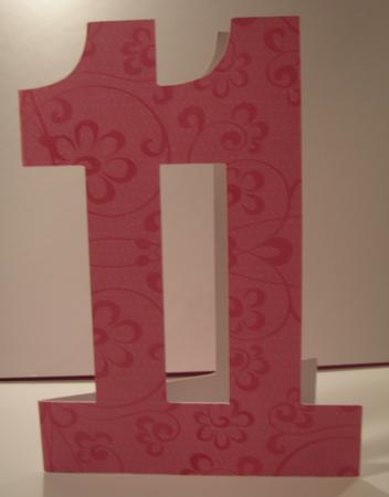 Number Eleven Card Blank Template
