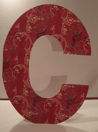 C is for Christmas or Congratulations Card Template