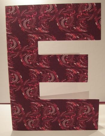 E is for Engagement or Exam Card Template