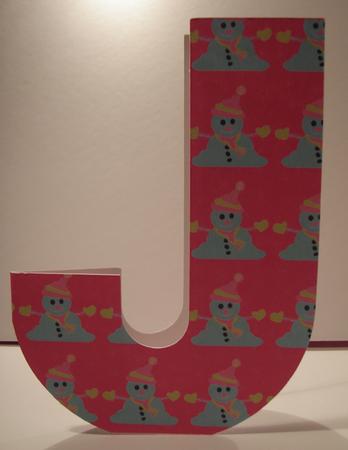 J is for Jolly or July Card Template