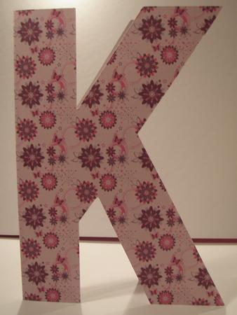 K is for Kind Card Blank Template