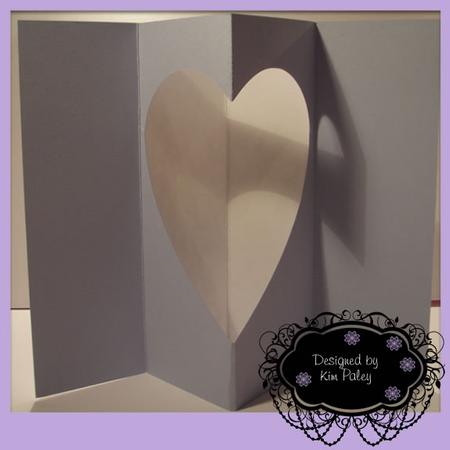 Pop Out Heart Aperture Card Template