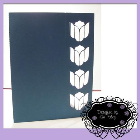 Damask Border Card Blank 5 Bookmark Option