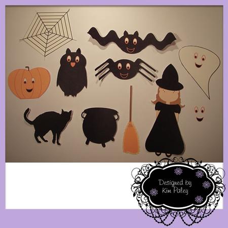 Halloween Cute Witch and Friends