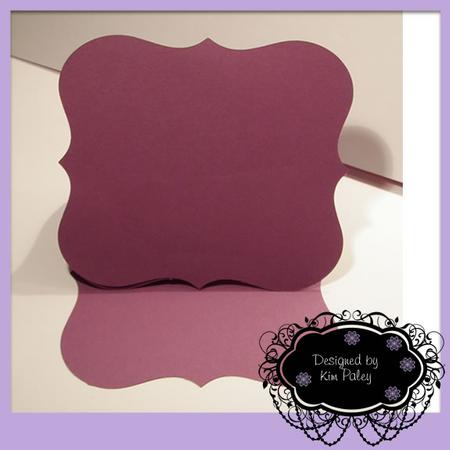 Fancy Bracket Shape Easel Card - Silhouette