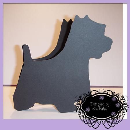 Westhighland Terrier Scottie Dog Card Blank Template