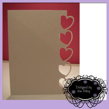 Hearts Over the Edge Card Template