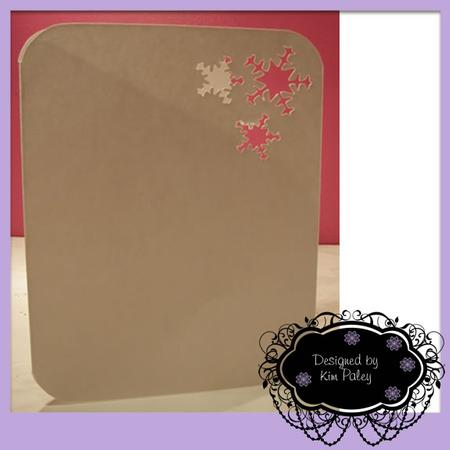 Snowflake Corner Christmas Card Template