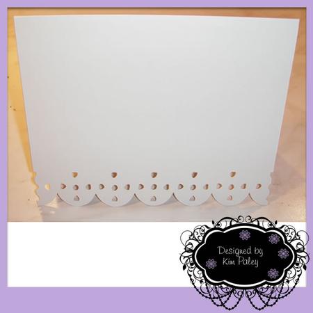 Pretty Heart Border Card Template