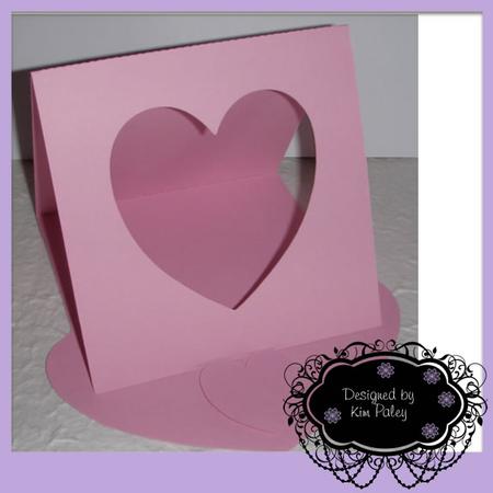 Easel Card Heart Aperture Template