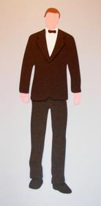 Groom Man in Tuxedo Suit